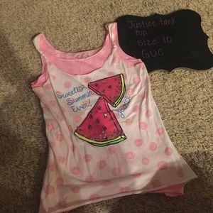 Justice "layered" tank top